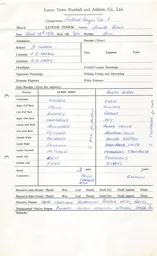 Bristol Rovers H 19.4.1976 Match Paperwork