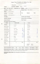 Fulham H 18.9.1976 Match Paperwork