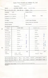 Cardiff City H 20.11.1976 Match Paperwork