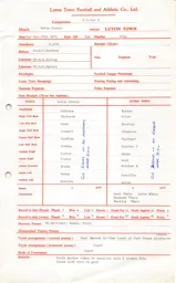 Notts County A 27.11.1976 Match Paperwork