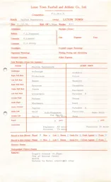 Bolton Wanderers A 21.12.1976 Match Paperwork