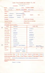 Chelsea A 9.4.1977 Match Paperwork