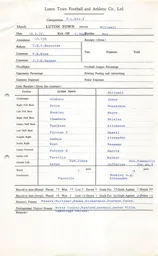 Millwall H 12.4.1977 Match Paperwork