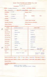 Oldham Athletic A 14.5.1977 Match Paperwork