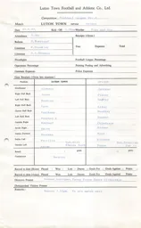 Leyton Orient H 20.8.1977 Match Paperwork
