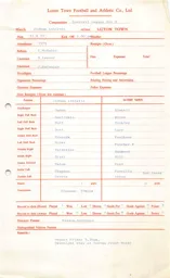 Oldham Athletic A 27.8.1977 Match Paperwork