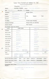 Charlton Athletic H 3.9.1977 Match Paperwork