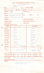 Bristol Rovers A 10.9.1977 Match Paperwork