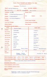 Bolton Wanderers A 29.10.1977 Match Paperwork