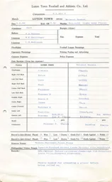 Bristol Rovers H 8.2.1978 Match Paperwork