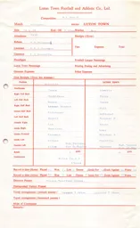 Millwall A 25.4.1978 Match Paperwork