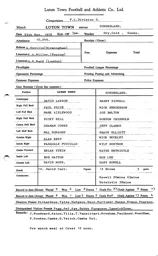 Sunderland H 25.11.1978 Match Paperwork