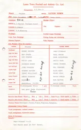 Fulham A 30.12.1978 Match Paperwork
