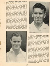 and Charlie Watkins and Wally Shanks Luton News Handbook 1954-55