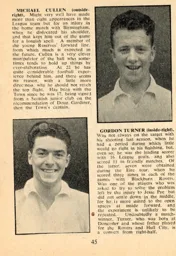 Mick Cullen and Gordon Turner Luton News Handbook 1954-55