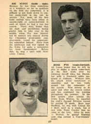 Joe Scott and Jesse Pye Luton News Handbook 1954-55