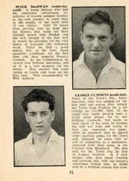 Peter MacEwan and George Cummins Luton News Handbook 1954-55