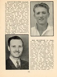 Alywn McGuffie and Bob Readhead Luton News Handbook 1954-55