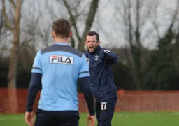 Giving instructions at training 2015-2016