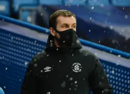 Jones masked up in the snow