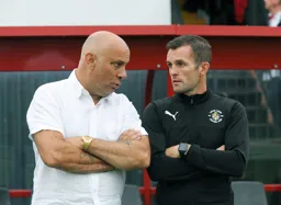 With Woking boss Garry Hill 2016-2017