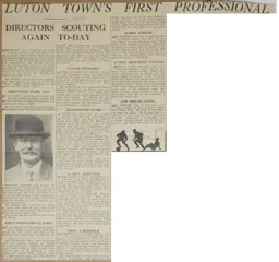 Frank Whitby Article Luton News 1935/36