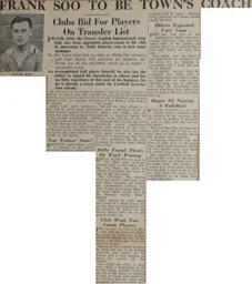 Frank Soo To Be Coach 1947/48