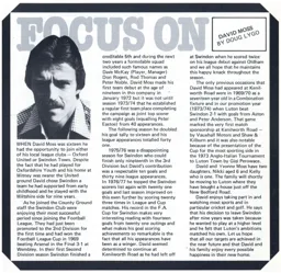 David Moss Focus On Programme Article 1978