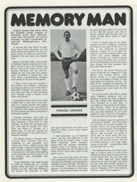 Fred Jardine Memory Man Programme Article 1973