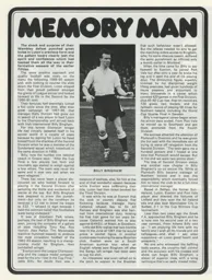 Billy Bingham Memory Man pt2 Programme Article 1972