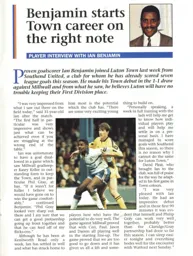 Ian Benjamin Interview 1992