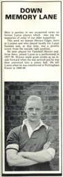 Horace Gager Down Memory Lane Article 1979