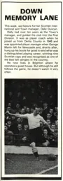 Dally Duncan Down Memory Lane Article 1980