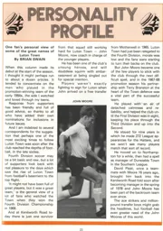 John Moore Personality Profile 1981