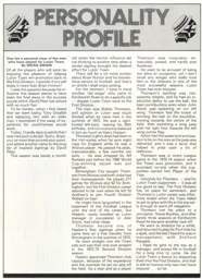 Bobby Thomson Personality Profile 1982