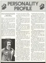 Bob Hatton Personality Profile 1982