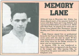 Les Jones Memory Lane 1983