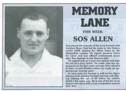 Sos Allen Memory Lane 1984