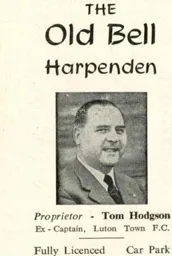 Tommy Hodgson Old Bell Ad 1960