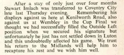 Stewart Imlach Leaves 1960