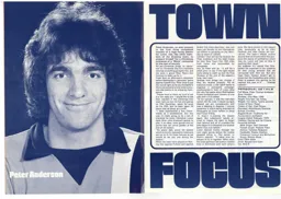 Peter Anderson Town Focus Programme Article 1973