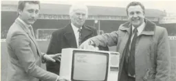 Bob Morton (Right) With Sponsors 1987