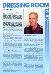 Dressing Room Talk With John Moore 1987