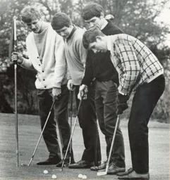 Allen Rioch Slough and John Ryan Golfing 1968