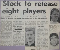 Alec Stock Cull and Tom Mackey Illness 1969