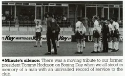 Tommy Hodgson Minute Silence 1989