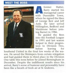 Barry Fry Birmingham Manager 1994
