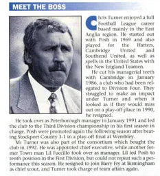 Chris Turner Peterborough Boss 1994