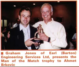 Ahmet Brkovic scoops a man of the match award - 04:05 programme feature