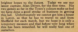 Alan Driver Signs October 1946